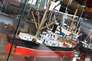 Ejemplo de maqueta de barco tipico de Cedeira - Museo Mares de Cedeira